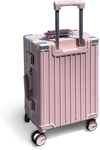 Generic Swiss Case Carry On Hardshell Waterproof PC 20 Inches with Double Spinner Wheels, TSA Lock, Aluminiu