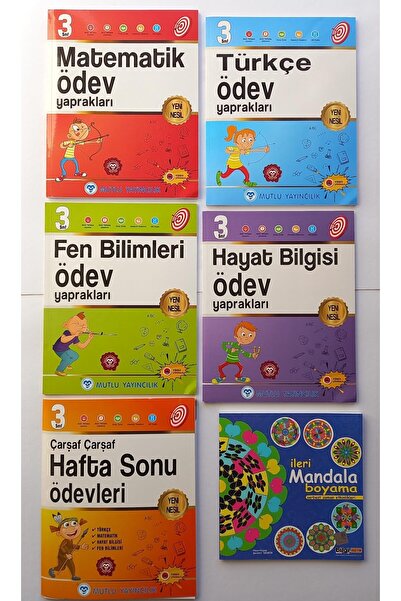 Mutlu Yayıncılık Matematik+türkçe+fen+hayat Bilgisi Ödev Yap.Haftasonu Ödev Y...