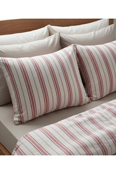 NATURAL LİFE CONCEPT غطاء وسادة من الكتان مزدوج الجوانب مقاس 50 × 70 - عبوة م...