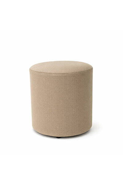 Evondi Silindir Dekoratif Puf 38x43 cm – Bej