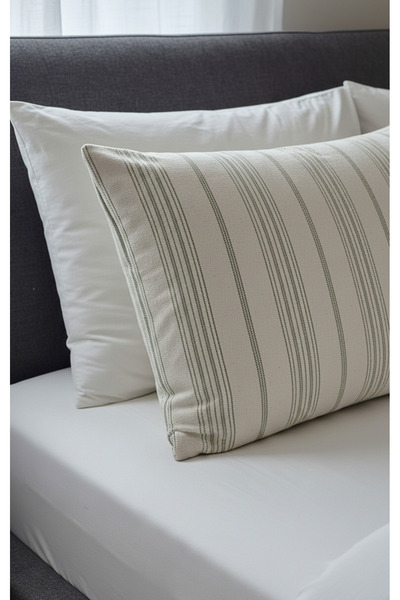 NATURAL LİFE CONCEPT 50x70 Çift Taraflı Keten Yastık Kılıfı – 2’li Paket Çift...