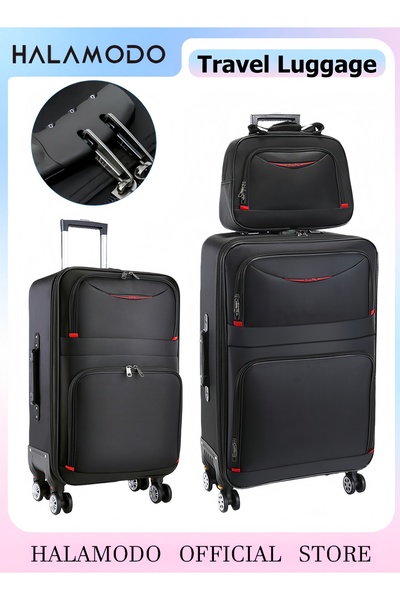 HALAMODO طقم حقائب سفر مكون من 3 قطع، حقائب ناعمة الجوانب قابلة للتوسيع، خفيف...