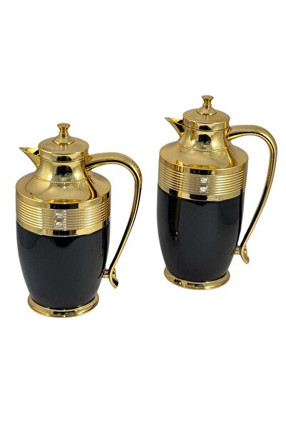 AVCI HOME MAKER Home Maker Flask 0.75L / 1L 2-Piece Set - Stainless Steel Black