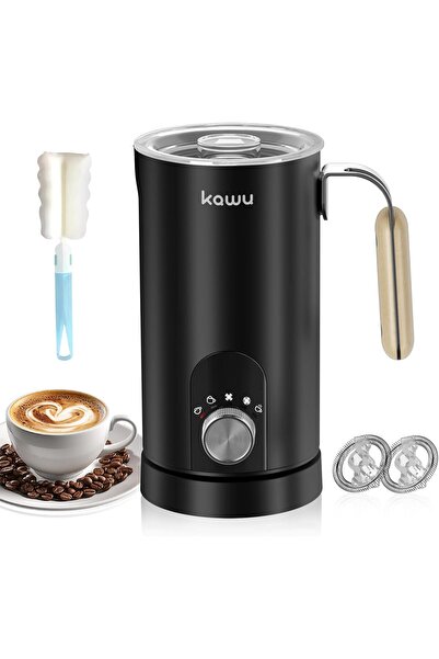 kawu جهاز كهربائي 5 في 1 لصنع رغوة الحليب وتبخير القهوة