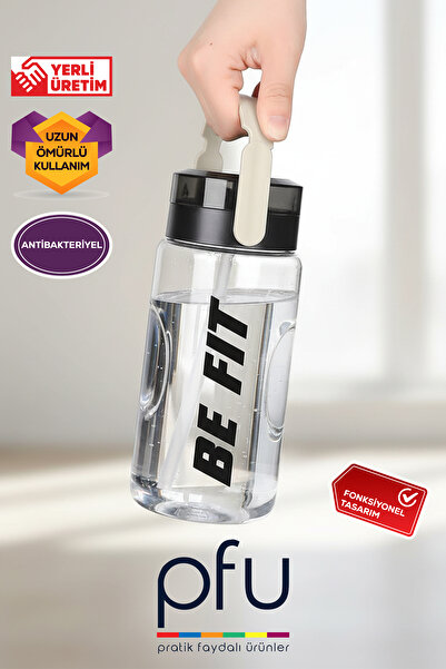 PFU Pratik Faydalı Ürünler Sporcu Matarası | Suluk | Matara | Gym Su Matarası | Su Matarası | Kapaklı Suluk Büyük Boy - 1500 ml