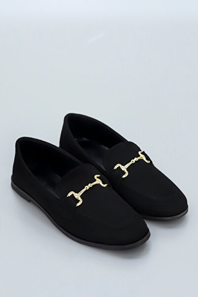 kajal ayakkabı Pier A3 Metal Buckle Ballerinas