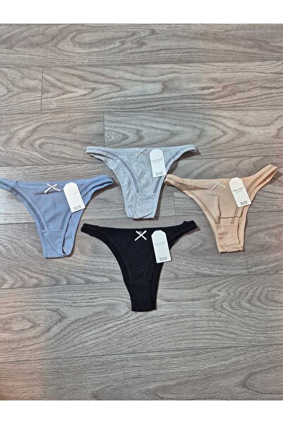 NO BRAND Set of 4 women's thong panties - Daily comfort and modern cut