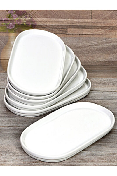 MEK Home Design EvimSepette Servis Tabağı Sunumluk 6'lı Büyük