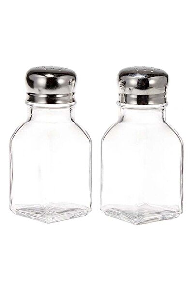 Pasabache طقم ملح وفلفل أساسي من قطعتين من باشاباشي، شفاف، سعة 100 مل