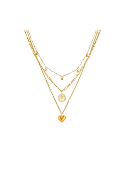 La Notaru, Colier „Lanț Regal” N078 – oțel inoxidabil, finisaj auriu PVD