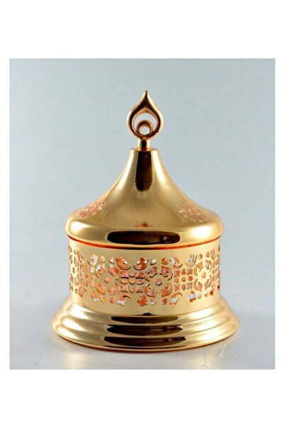 Generic Candy Bowl With Cover Gold 15.5cm