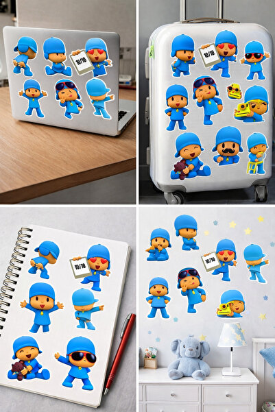 Limitless Design ورقة ملصقات لشخصيات الأطفال اللطيفة - 22×30 سم