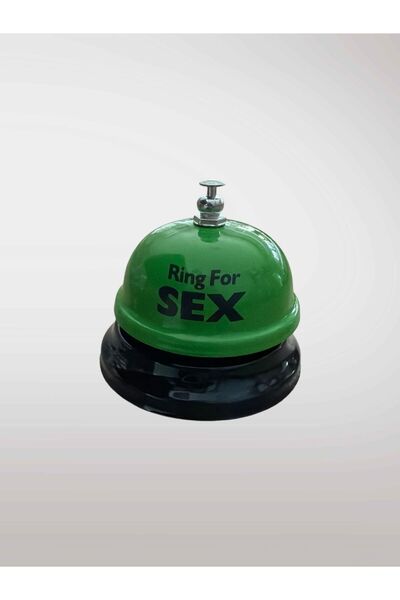 Mundy Metal Yeşil Masa Zili Resepsiyon Zili Komik Hediye Ring For Sex Yazılı ...