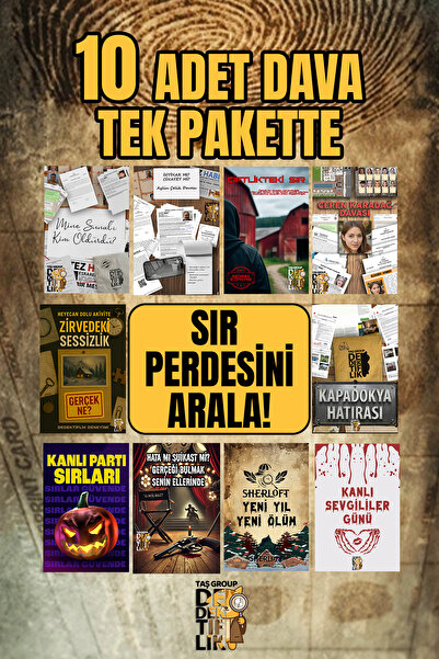 Taş Group Dedektiflik 10 Dava - Dedektiflik Oyunu - Cinayet Oyunu - Dedektif ...