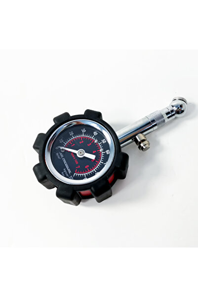 Camel CTG01 Analog Tire Pressure Gauge - 10-100 PSI Swivel Angle Chuck with Rubber Protective Guard