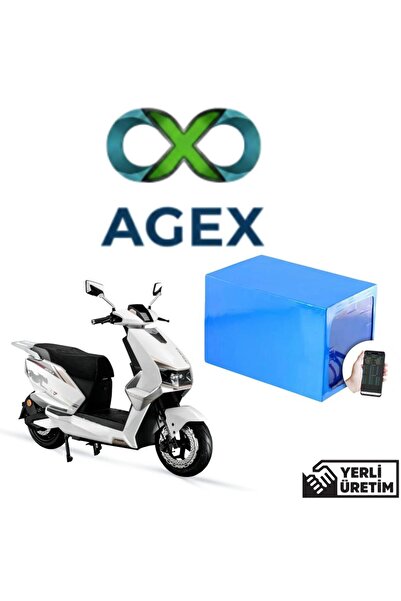 agex enerji Arora ZR7 72 Volt 24 Ah Smart Bluetooth Özellikli LiFePO4 Batarya