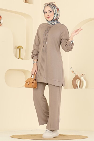 ModaMerve Taş Detaylı Modal Takım 3192HBS856-MS Vizyon