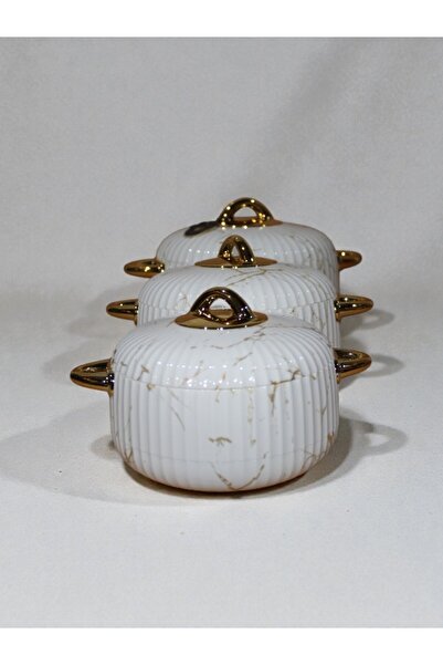 WDA طقم أواني طهي معزولة مكون من 3 قطع مع أغطية - أوعية حرارية للتقديم والتخزين