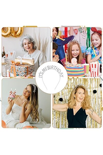 RiverWorld River World Party Crown Color Silver Crystal Stone Γενέθλια