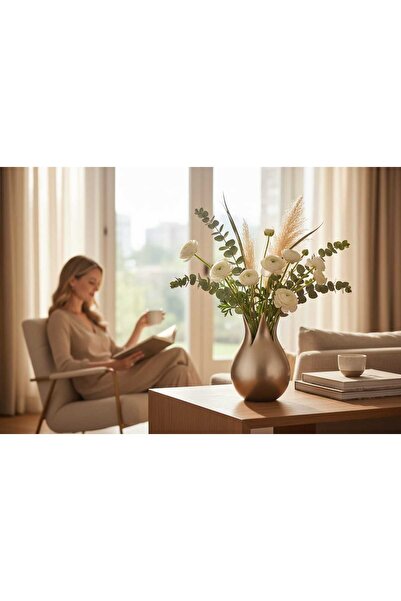 ariana sytle Κεραμικό Βάζο Τουλίπας 27x23 εκ. Gld