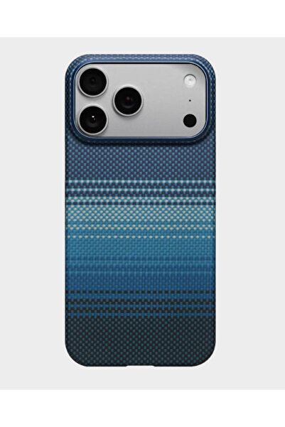 Shopi جراب حماية فاخر بتصميم كربوني أنيق بنمط منسوج لهاتف آيفون 17 برو