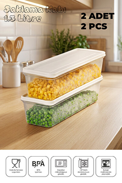espashome Freshkeep Storage Container Set of 2, Suitable for Microwave and De...