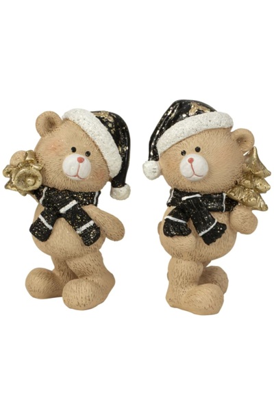 İKO Set doua decoratiuni ursuleti de Craciun, 15 cm