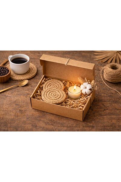 bemdesign Handmade Jute Coaster Mini Coffee Presentation Gift Set