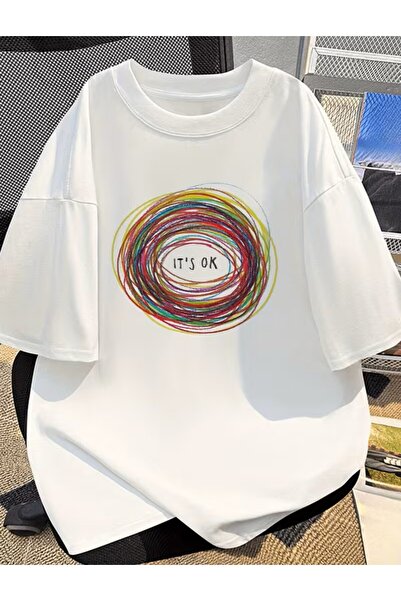 LELVANİ Μπλουζάκι με σχέδιο που περιλαμβάνει πολύχρωμη αφηρημένη εκτύπωση και...