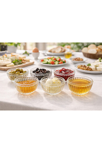 Kitchen Line VALERİYA 6 LI KASE ÇEREZ TATLI MAGNOLYA DEKORATİF SUNUM