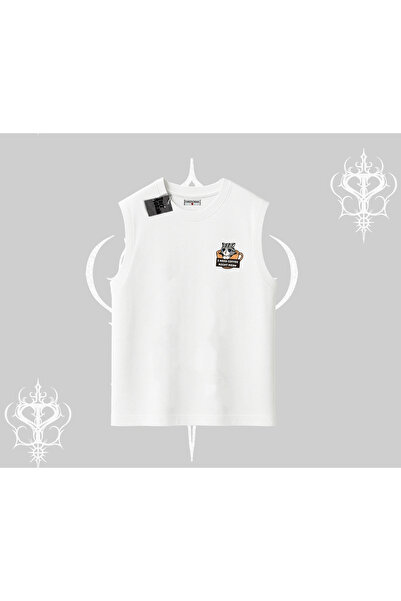 Tarzsokak Αμάνικο μπλουζάκι με στάμπα γάτας που γράφει: «Χρειάζομαι καφέ αυτή...