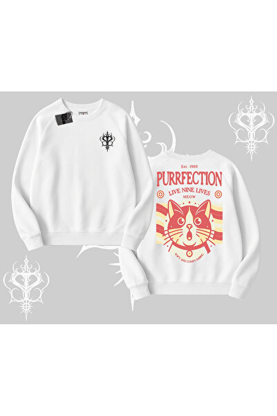 Tarzsokak Hanorac Biskilet cu design de pisică „Live Nine Lives”