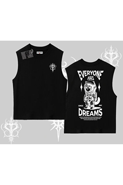 Tarzsokak Svi imaju snove Napisano Astronaut mačka Leđa Štampano Majica bez r...