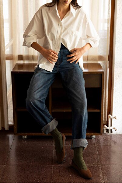 Eataly Shoes Γυναικεία παπούτσια μπαλαρίνας Ella Acıkahve από καστόρι