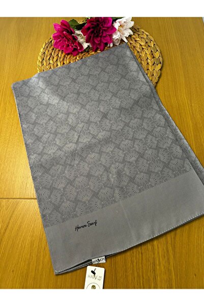 HAREM SCARF Gold Sahra Şal Gri