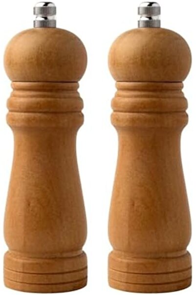 STOREMAX مطحنة توابل خشبية كاملة من الخيزران، مطحنة ملح وفلفل، حجم متوسط 16 س...