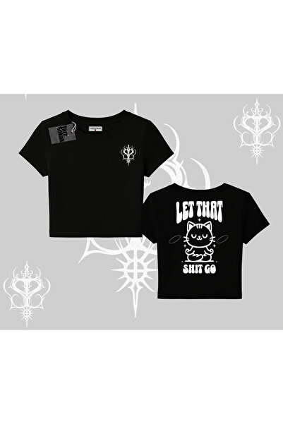 Tarzsokak Tricou Babby cu imprimeu Pisica Meditatoare