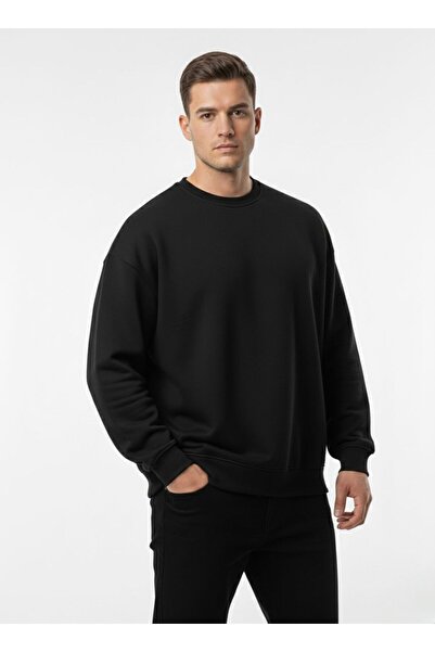 assef guler rotund supradimensionat Sardonlu basic Hanorac pentru bărbați tricou