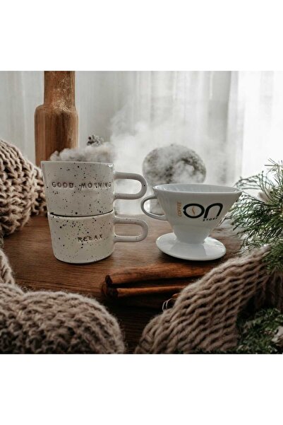 MatchaSan Coffee V60 Kahve Demleme Seti | Seramik Kupa & V60 Dripper – Cozy K...