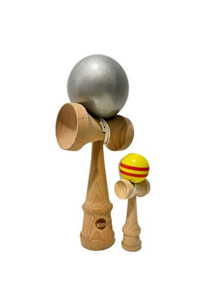 OEM Giant Kendama + Mini Kendama Silver Model
