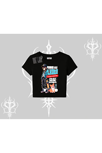 Tarzsokak تي شيرت بيبي تي شيرت أنيمي هايكر جيرل باليانس إيز إيفريثينغ مطبوع