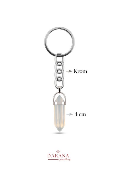 DAKANA JEWELLERY Certified Opal Natural Stone Keychain