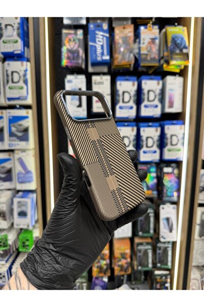 SOYLU MİX İphone 17 Pro Max Orjinal Karbon Desenli Magsafe Hızlı Şarj Destekl...