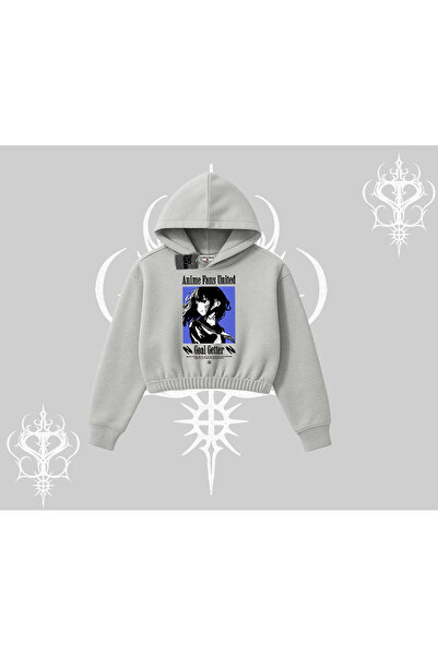 Tarzsokak Hoodie Skraćeni kroj Dukserica Oversize kroj Anime devojka Štampano