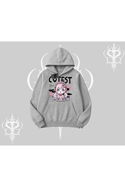 Tarzsokak Hanorac cu glugă cu imprimeu Cute Anime Gamer Girl