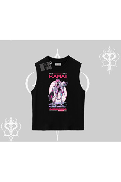 Tarzsokak Majica bez rukava Kawaii Cyberpunk devojka sa japanskim printom