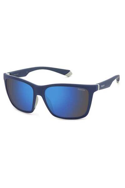 Polaroid Square Sunglasses for Men UV Protection - Pld 2126/S Blue Grey 58