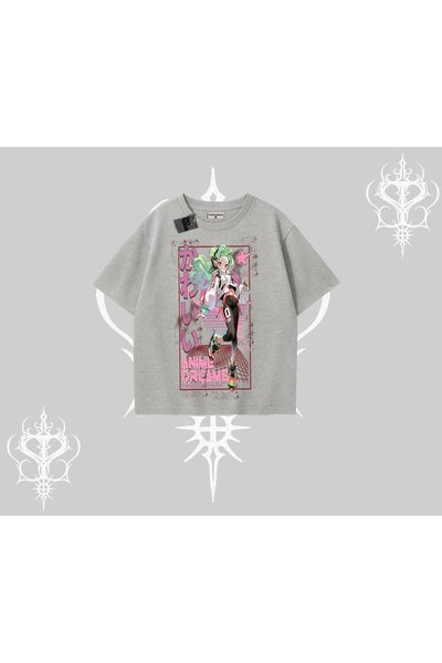 Tarzsokak قصة فضفاضة تي شيرت أنمي كاوايي بنمط الفتاة اليابانية