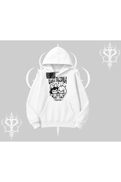 Tarzsokak Hanorac cu glugă cu imprimeu Best Friends Forever, design drăguț