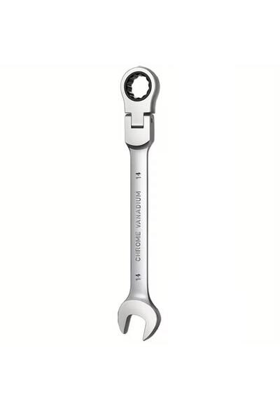 ZhlTools Movable Joint Ratchet Wrench 14 mm Chrome Vanadium